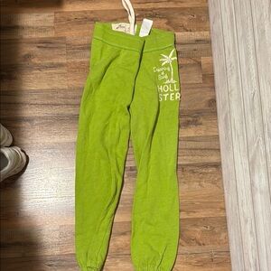 Hollister Green Sweatpants Vibrant Joggers